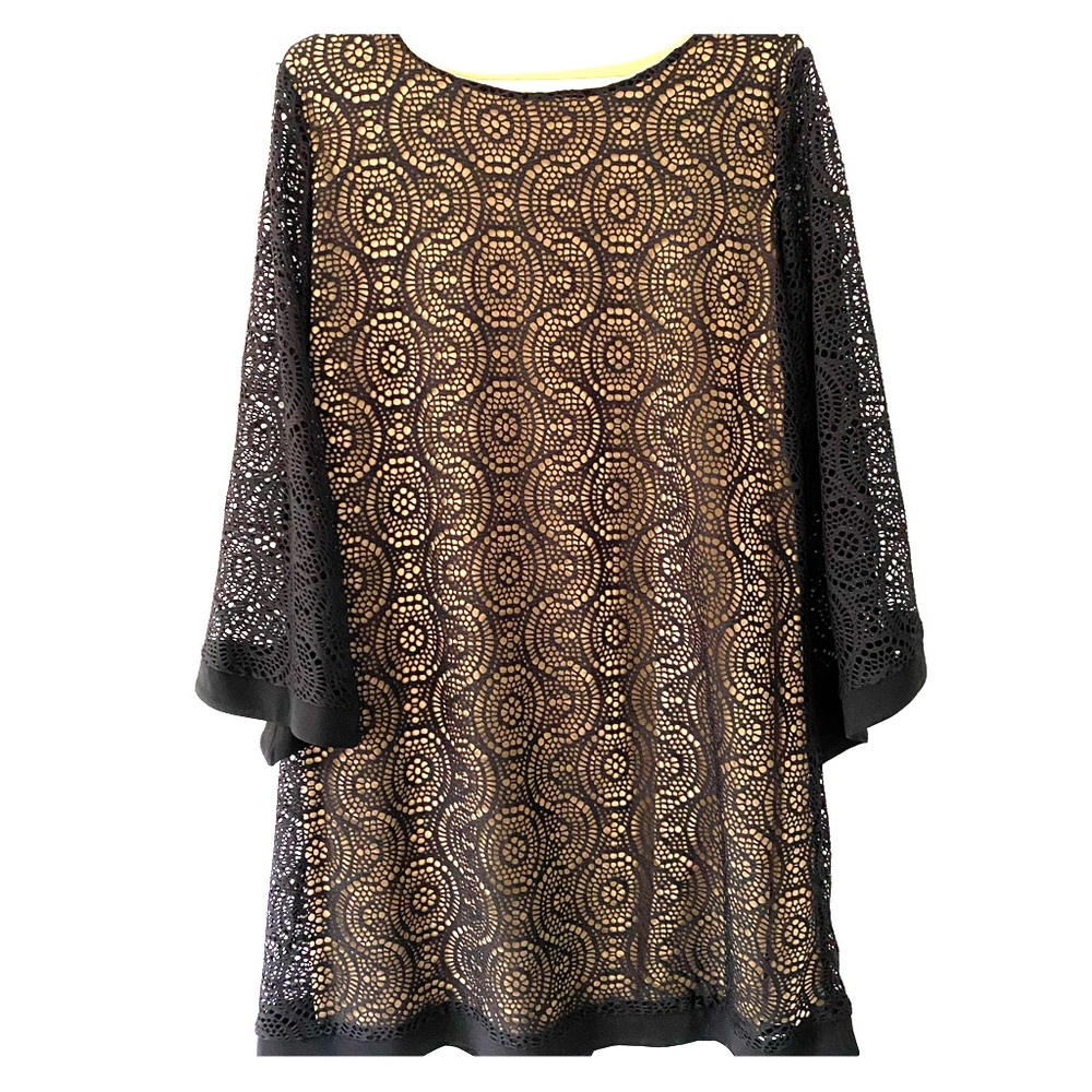 Black Boho Short Dress